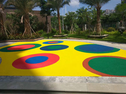 彩珠石景觀藝術透水地坪